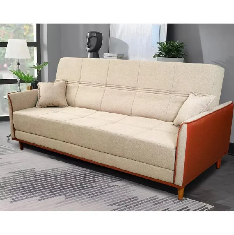 Sof Cama Srvia 2,00m Bege Linho Rustico - King House
